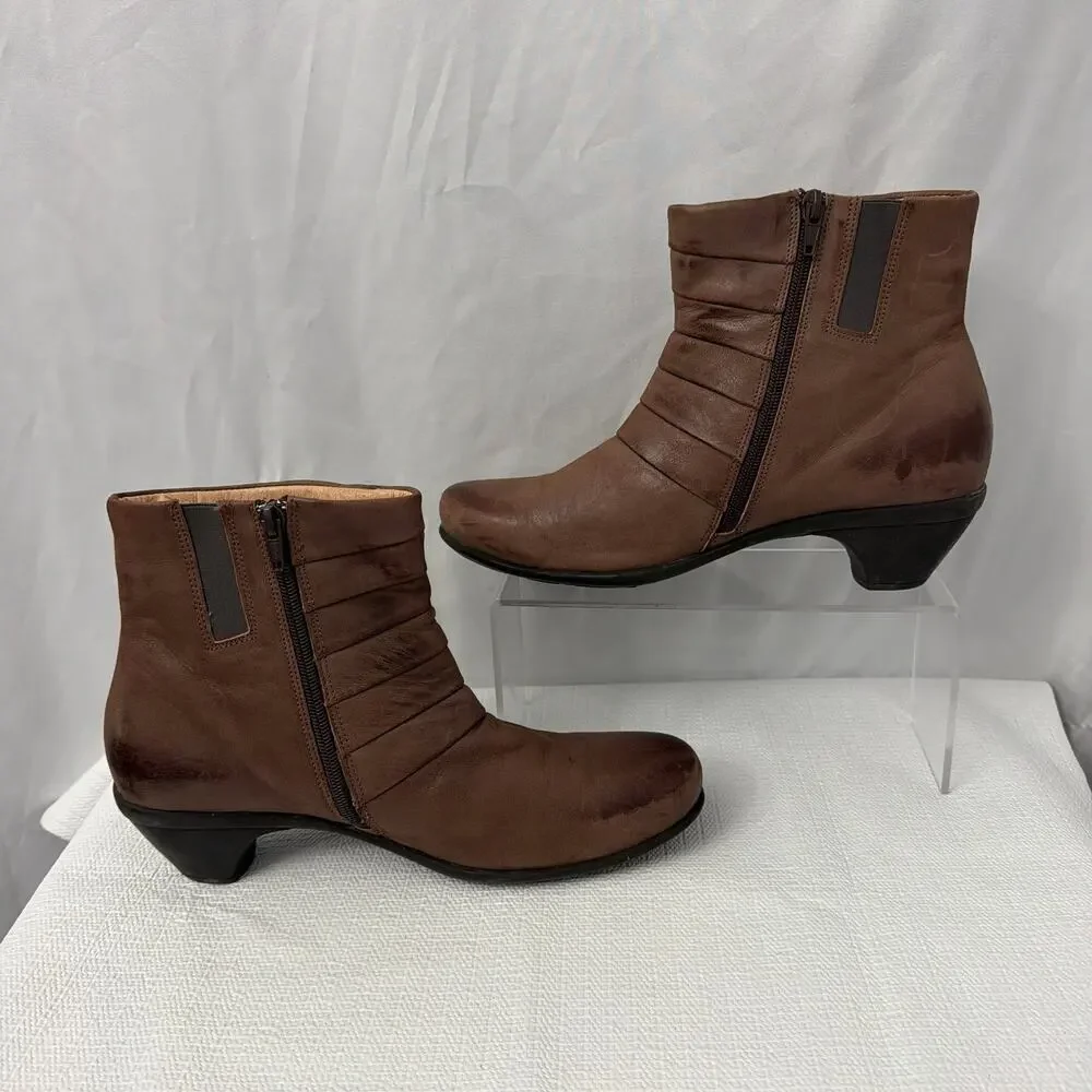 Naot Legend Ankle Boots Womens 10 Brown Leather Boho